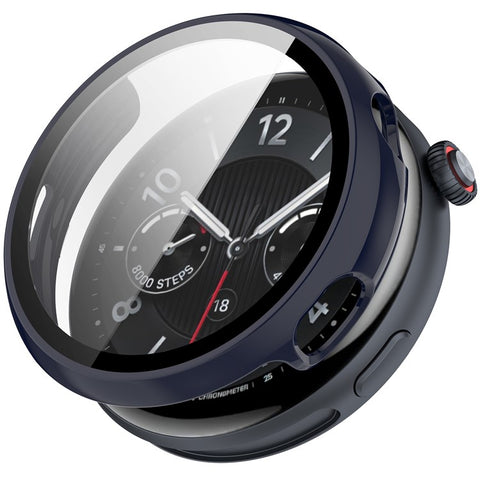 For vivo Watch 5 Watch Case PC Frame with Tempered Glass Screen Film