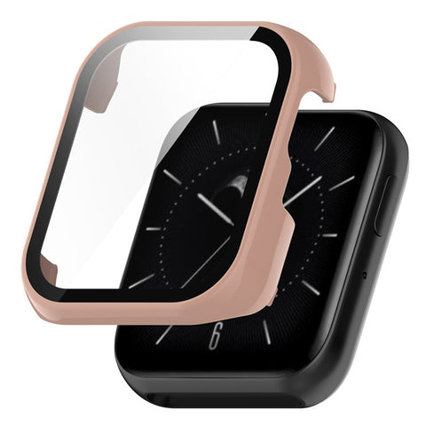 For Oppo Watch SE Watch Case PC Frame with Tempered Glass Screen Film
