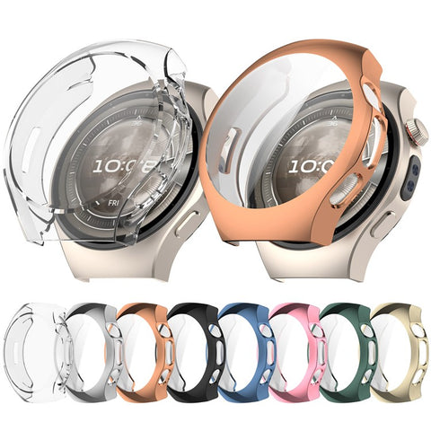 For Huawei Watch 5 46mm Watch Case Full Coverage Flexible TPU Electroplating Cover