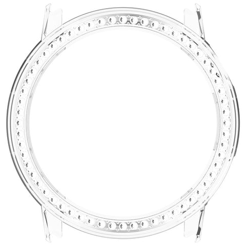 For Coros Pace Pro Clear Watch Case Rhinestone Decorative Hollow Design PC Watch Cover