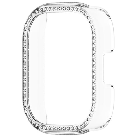 For Xiaomi Redmi Watch 5 Active Clear Watch Case Rhinestone Decorative Hollow Design PC Watch Cover