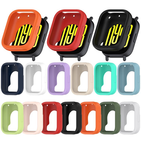 For Xiaomi Redmi Watch 5 Active Watch Case Soft Silicone Hollow Watch Frame Cover