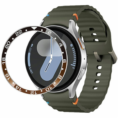 For Samsung Galaxy Watch 7 6 5 4 40mm Bezel Ring Aluminum Alloy Dual Color Protective Cover