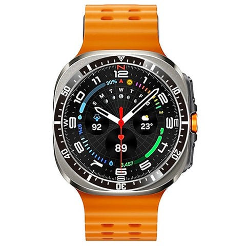 For Samsung Galaxy Watch Ultra 47mm Bezel Ring Anti Scratch Aluminum Alloy Adhesive Cover