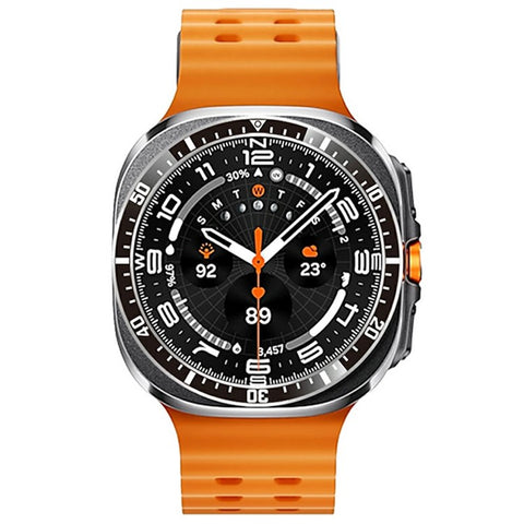 For Samsung Galaxy Watch Ultra 47mm Bezel Ring Anti Scratch Aluminum Alloy Adhesive Cover