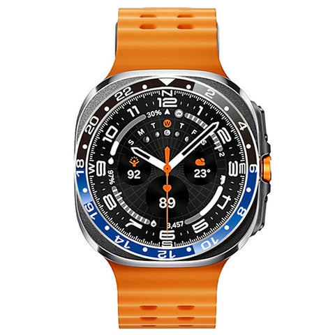 For Samsung Galaxy Watch Ultra 47mm Bezel Ring Aluminum Alloy Dual Color Protective Cover