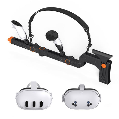 STARTRC GAMES For Meta Quest 3S  /  Quest 3 Magnetic VR Gunstock Enhanced Shooter Gaming Experience