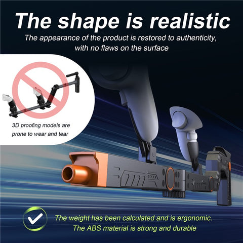 STARTRC GAMES For Meta Quest 3S  /  Quest 3 Magnetic VR Gunstock Enhanced Shooter Gaming Experience