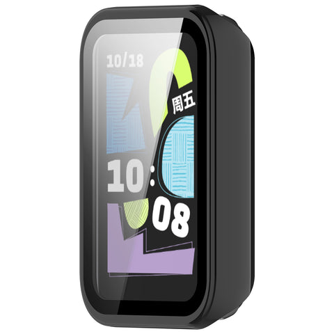 WANLONFENG For Honor Band 10 Watch Case  PC Frame Cover with Tempered Glass Screen Protector
