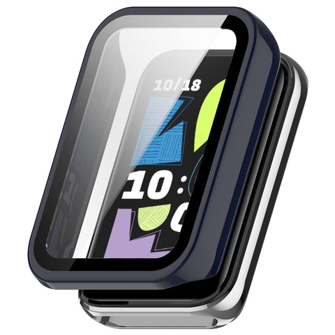 WANLONFENG For Honor Band 10 Watch Case  PC Frame Cover with Tempered Glass Screen Protector