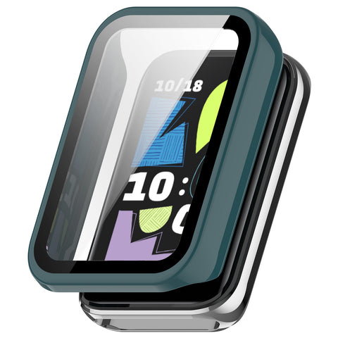 WANLONFENG For Honor Band 10 Watch Case  PC Frame Cover with Tempered Glass Screen Protector