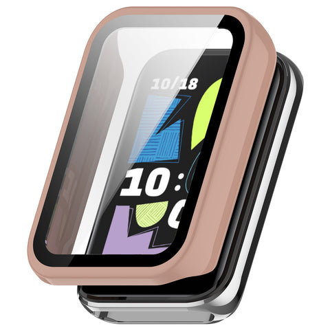 WANLONFENG For Honor Band 10 Watch Case  PC Frame Cover with Tempered Glass Screen Protector