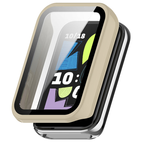 WANLONFENG For Honor Band 10 Watch Case  PC Frame Cover with Tempered Glass Screen Protector