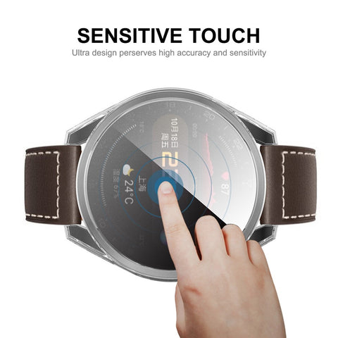 ENKAY HAT PRINCE Anti Scratch Transparent TPU Smart Watch Case Cover for Huawei Watch 3 Pro 48mm