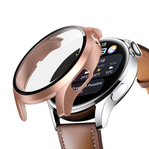 Smartwatch Matte PC Frame Cover with Tempered Glass Screen Protector for Huawei Watch 3