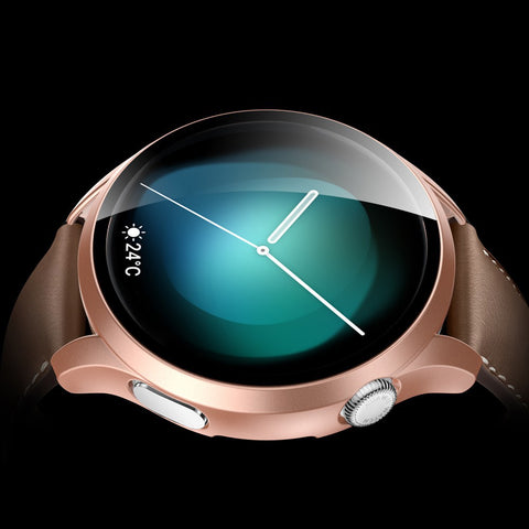 Smartwatch Matte PC Frame Cover with Tempered Glass Screen Protector for Huawei Watch 3
