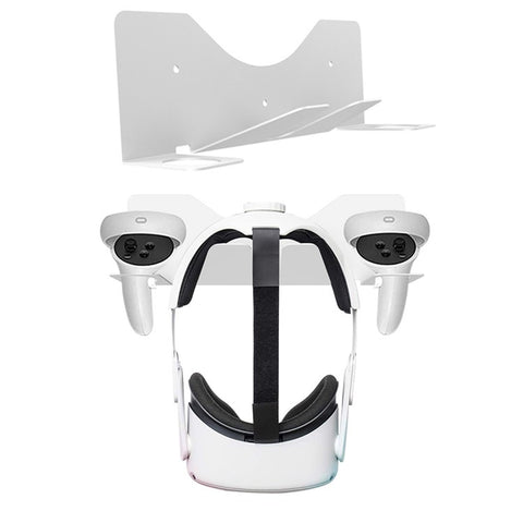 JYS JYS-MQ005 Wall Mounted Hook Stand VR Headset Controller Holder Storage Rack for Oculus Quest 2 / PS VR