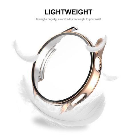 ENKAY HAT PRINCE for Huawei Watch GT 3 46mm Anti-scratch 9H Tempered Glass Screen Protector Electroplating Hard PC Watch Case