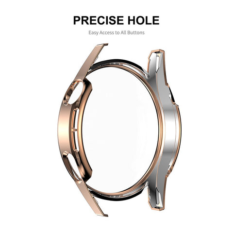 ENKAY HAT PRINCE for Huawei Watch GT 3 46mm 9H Tempered Glass Screen Protector Scale Design Electroplating Hard PC Watch Protective Case