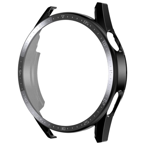 ENKAY HAT PRINCE for Huawei Watch GT 3 46mm Matte Rubberized Hard PC Watch Case with Scale + 9H Tempered Glass Screen Protector