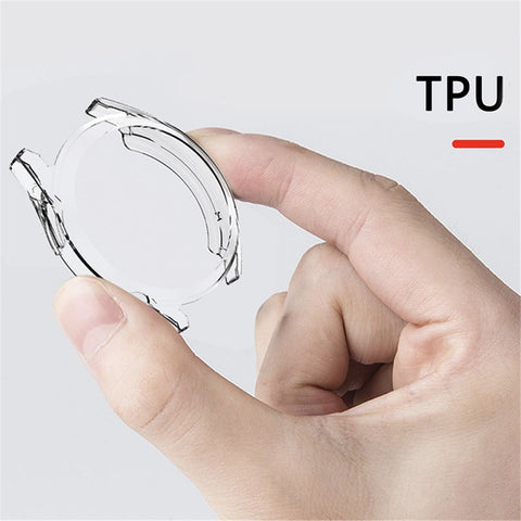 For Huawei Watch GT 3 42mm Clear Soft TPU Electroplated Full Coverage Anti-drop Watch Protective Case