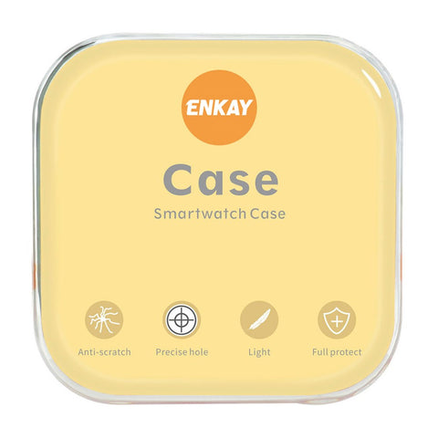 ENKAY HAT PRINCE For Huawei Watch GT 3 Pro 46mm Full Protection Electroplated TPU Smart Watch Case with Built-in Tempered Glass Screen Protector