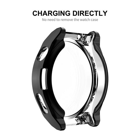 ENKAY HAT PRINCE For Huawei Watch GT 3 Pro 46mm Full Protection Electroplated TPU Smart Watch Case with Built-in Tempered Glass Screen Protector