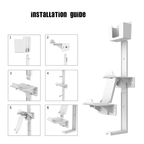 JYS Universal Game Controller Remote Control Holder Wall Mount Storage Rack Gamepad Headset Hanger Shelf