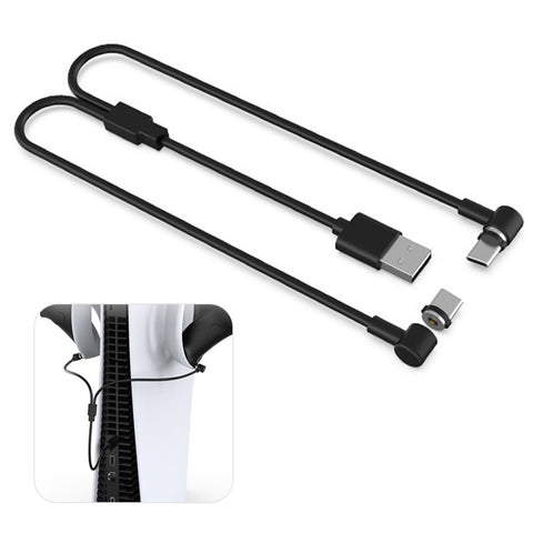 DOBE TP5-2520 For PS VR2 Controller 1 USB to 2 Type C 90 Degree Magnetic Charging Cord USB C Charger Cable
