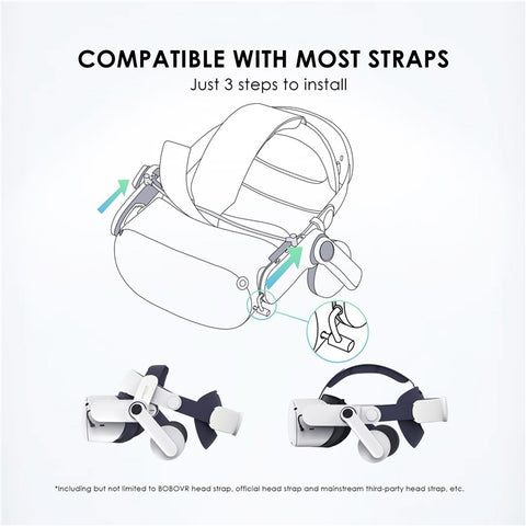 BOBOVR A2 Rechargeable Headphones For Oculus Quest2 4 Sound Modes Headset with Magnetic Earmuffs