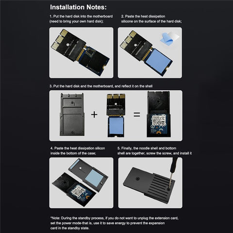 AOLION ALXB2063 For Xbox Series X / S M.2 Hard Drive SSD Storage Expansion Card External Solid State Drive Adapter