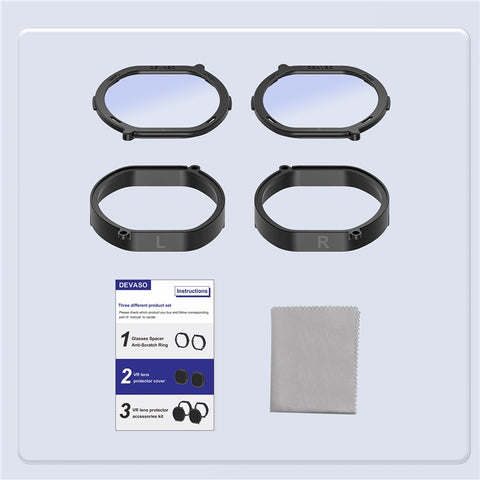 DEVASO Anti-Scratch Ring Lens Protector Compatible with PS VR2 Headset Anti-Blue Light Lens Cover