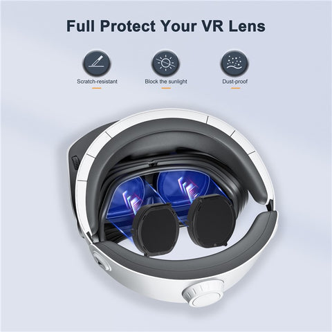 DEVASO Anti-Scratch Lens Cover Compatible with PS VR2 Headset Lightweight Lens Protector