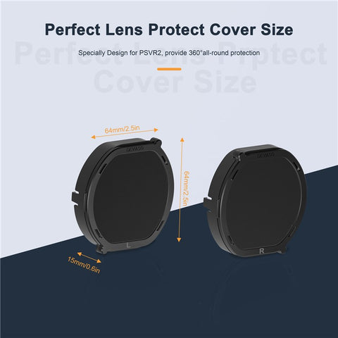 DEVASO Anti-Scratch Lens Cover Compatible with PS VR2 Headset Lightweight Lens Protector