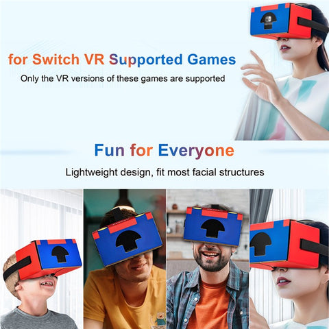 DEVASO For Nintendo Switch LCD / OLED VR Glasses Corrugated Paper+Elastic Cloth+Sponge Virtual Reality Goggles