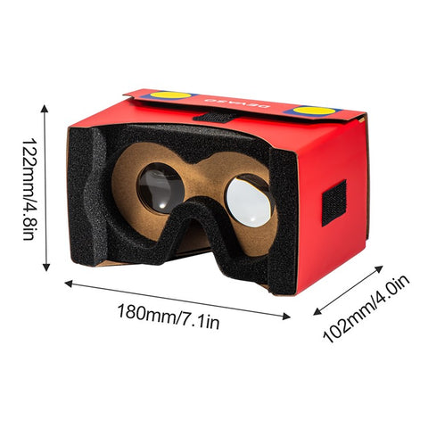 DEVASO For Nintendo Switch LCD / OLED VR Glasses Corrugated Paper+Elastic Cloth+Sponge Virtual Reality Goggles