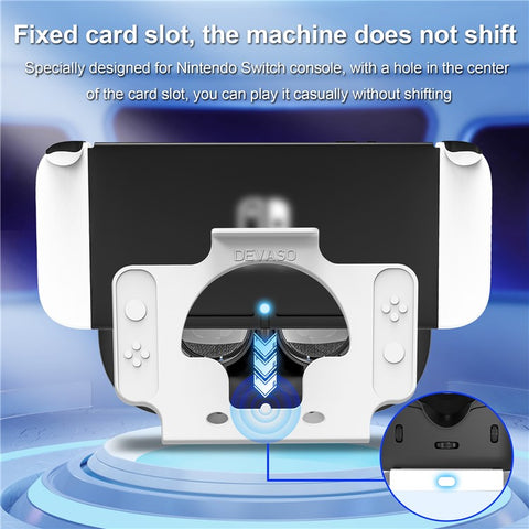 DEVASO VR Headset for Nintendo Switch Game Console Heat Dissipation Plastic Headband VR Glasses