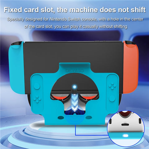 DEVASO VR Headset for Nintendo Switch Game Console Heat Dissipation Plastic Headband VR Glasses