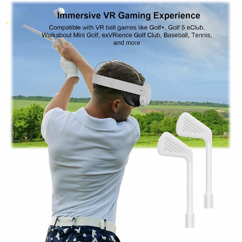 JYS JYS-MQ009 For Meta Quest 3 / 3S Table Tennis Racket Golf Club Adapter Controllers Grips Stick Handle Accessories