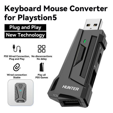 GAMWING Mix Master Converter + Hunter Adapter + G7 Keyboard + GM86 Mouse Set