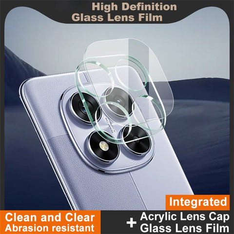 IMAK For Xiaomi Redmi Note 14 Pro 5G / Poco X7 5G Tempered Glass Camera Lens Protector + Acrylic Lens Cap