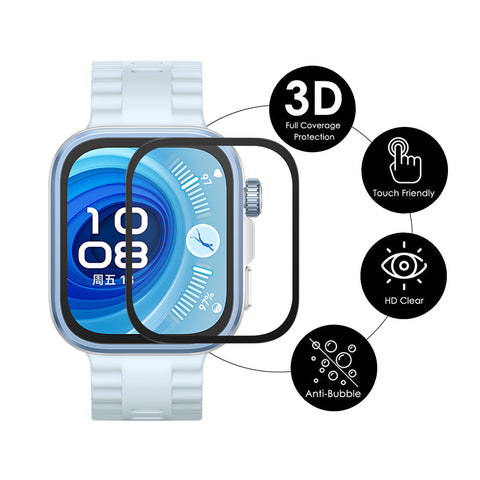 ENKAY HAT PRINCE For Huawei Watch Fit 4 Pro 2Pcs Screen Protector   3D Curved PC + PMMA Ultra Clear Film