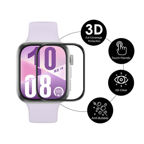 ENKAY HAT PRINCE For Huawei Watch Fit 4 2Pcs Screen Protector   3D Curved PC + PMMA Ultra Clear Film