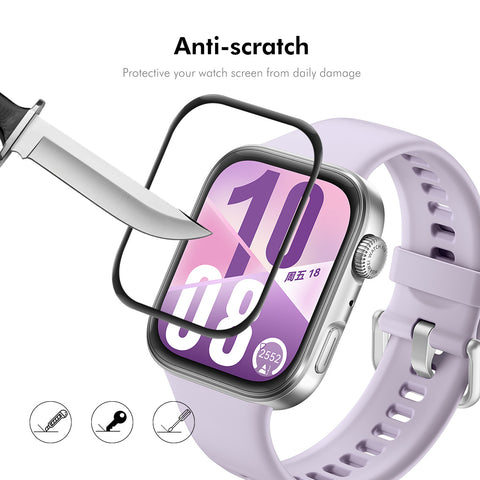 ENKAY HAT PRINCE For Huawei Watch Fit 4 2Pcs Screen Protector   3D Curved PC + PMMA Ultra Clear Film