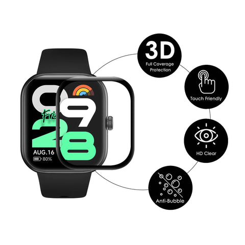 ENKAY HAT PRINCE For Xiaomi Redmi Watch Move 2Pcs Screen Protector   3D Curved PC + PMMA Ultra Clear Film