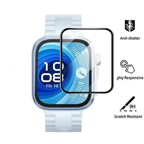WANLONFENG For Huawei Watch Fit 4 Pro Screen Protector  3D Curved Edge HD PMMA Soft Film