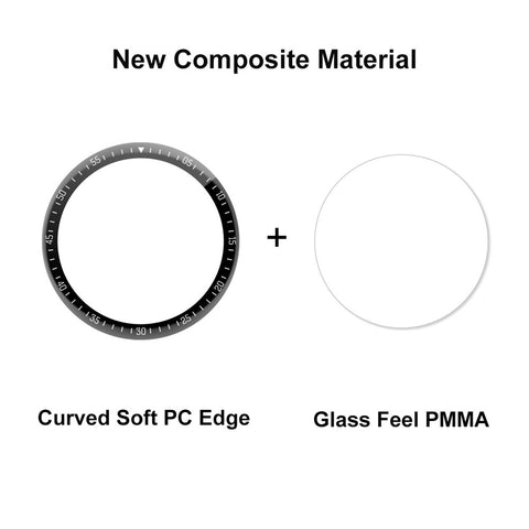 ENKAY HAT PRINCE 3D Curved Full Screen Soft PC Edge + PMMA Scratch Resistant HD Clear Screen Protector for Huawei Watch GT 3 46mm