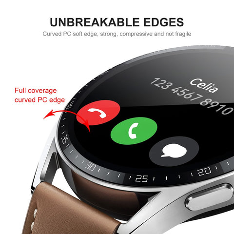 ENKAY HAT PRINCE 3D Curved Full Screen Soft PC Edge + PMMA Scratch Resistant HD Clear Screen Protector for Huawei Watch GT 3 46mm