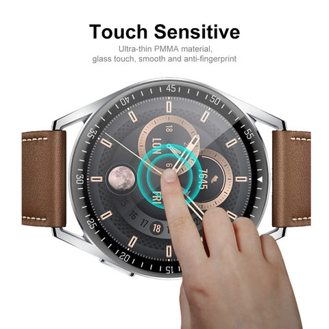 ENKAY HAT PRINCE 3D Curved Full Screen Soft PC Edge + PMMA Scratch Resistant HD Clear Screen Protector for Huawei Watch GT 3 46mm