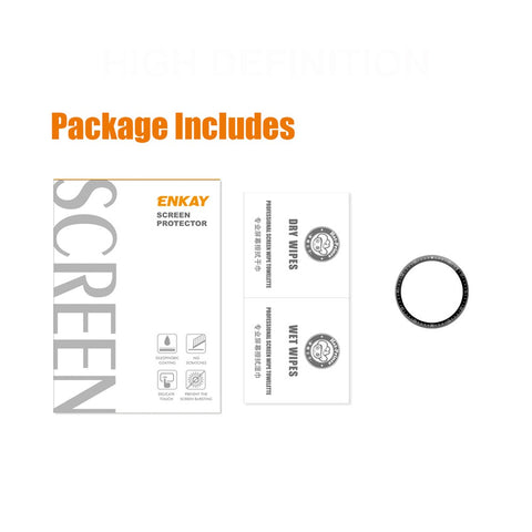 ENKAY HAT PRINCE 3D Curved Full Screen Soft PC Edge + PMMA Scratch Resistant HD Clear Screen Protector for Huawei Watch GT 3 46mm